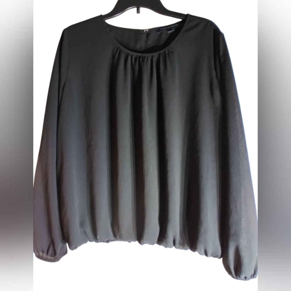 Tommy Hilfiger Elegant Black Women's Top Size XL Office Resortwear Vacation
